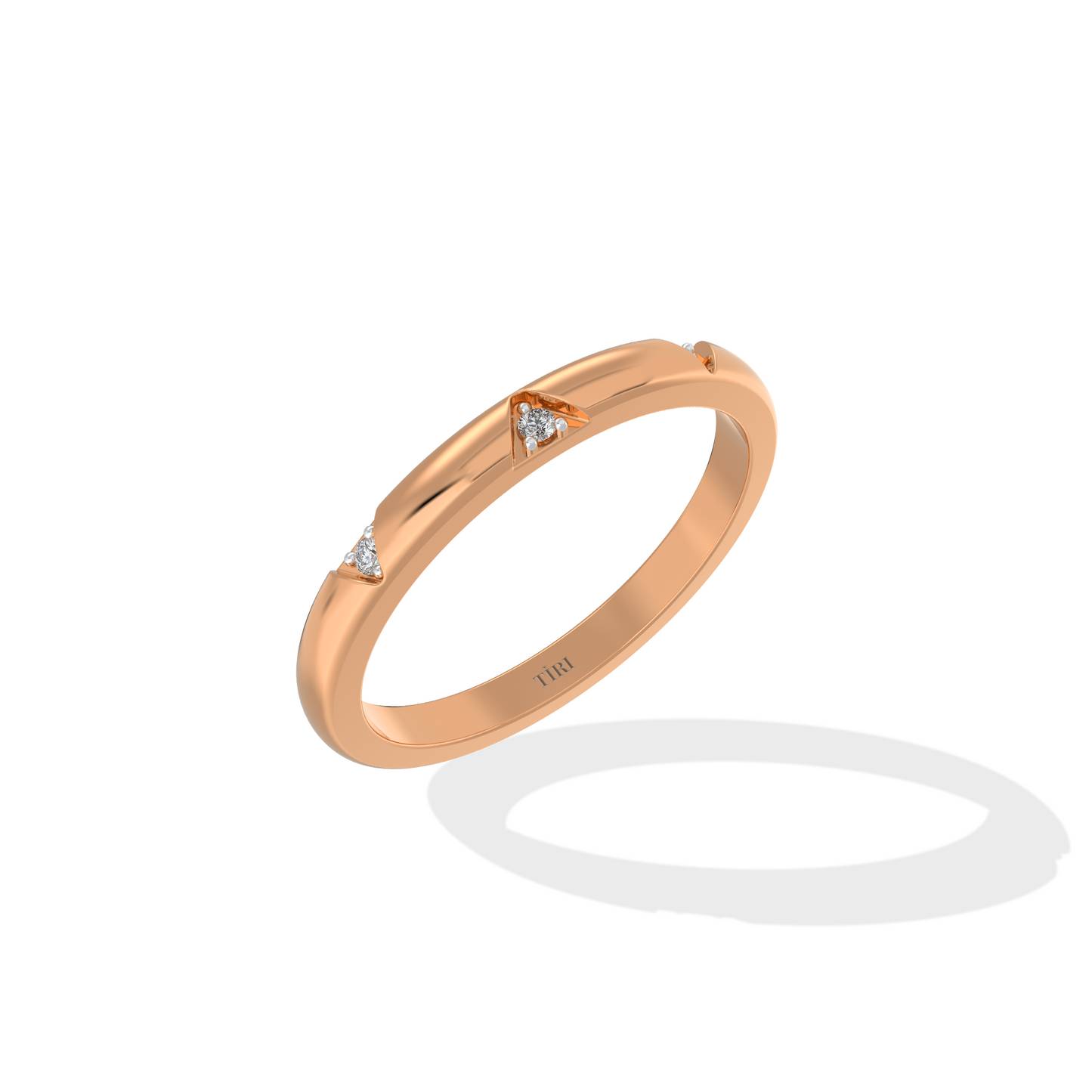 Minimal Diamond Band Ring - Tiri