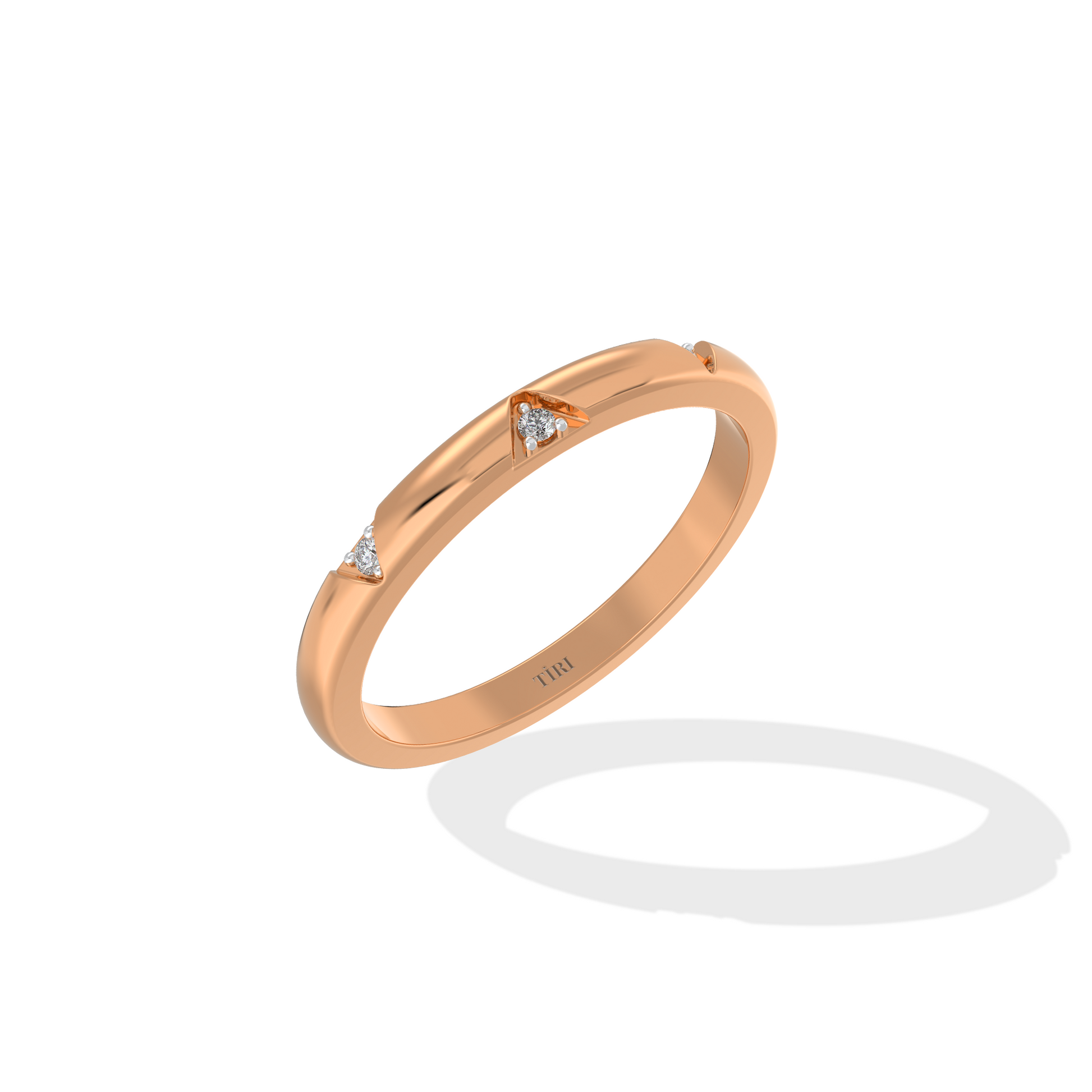 Minimal Diamond Band Ring - Tiri