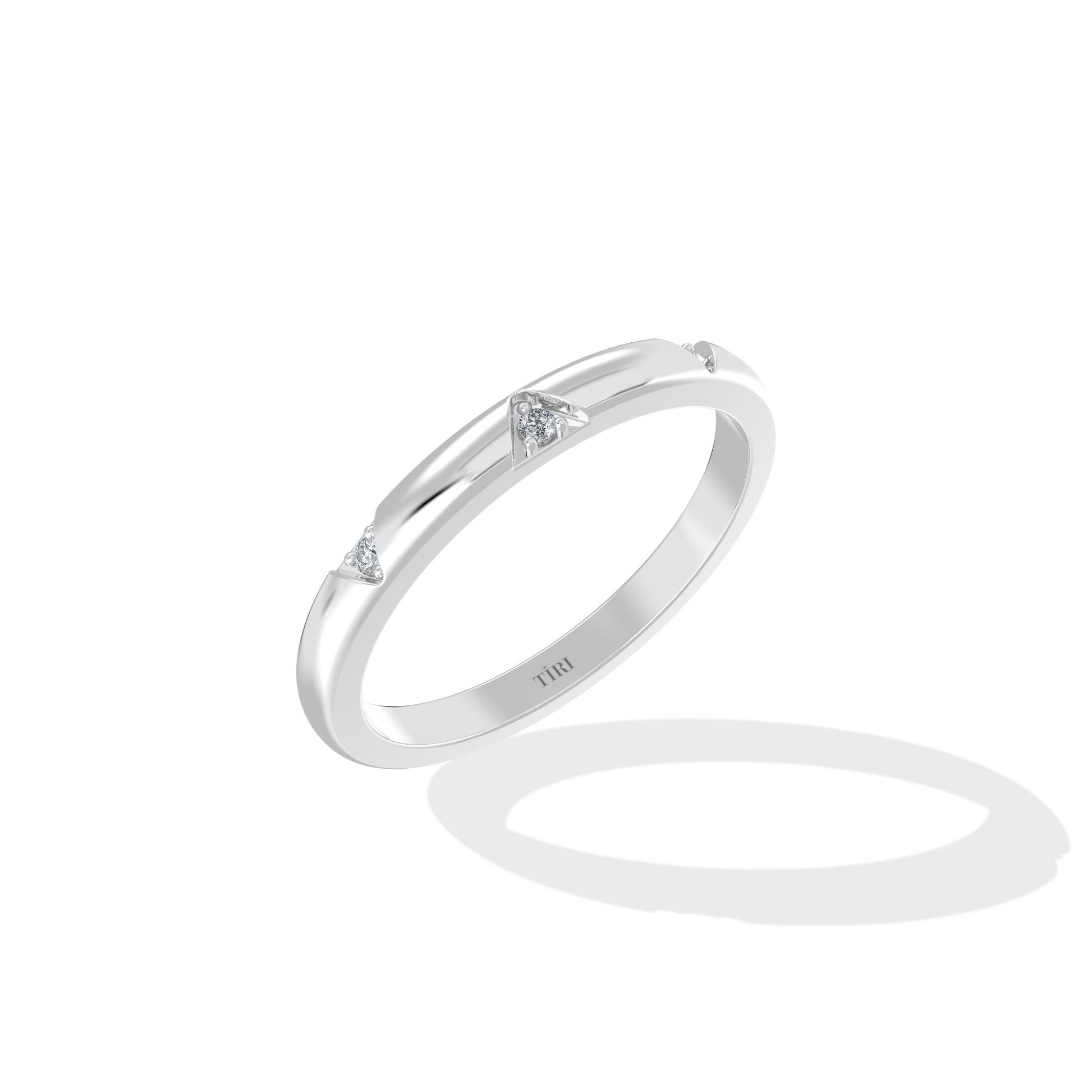 Minimal Diamond Band Ring - Tiri