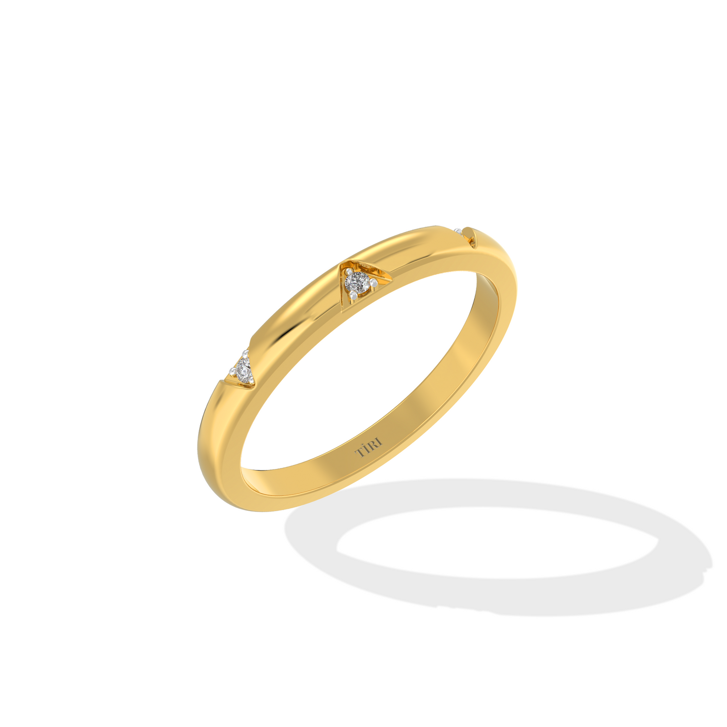 Minimal Diamond Band Ring - Tiri