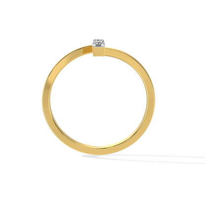 Sleek Diamond Bar Ring