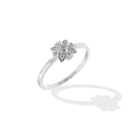 Floral Diamond Cluster Ring - Tiri
