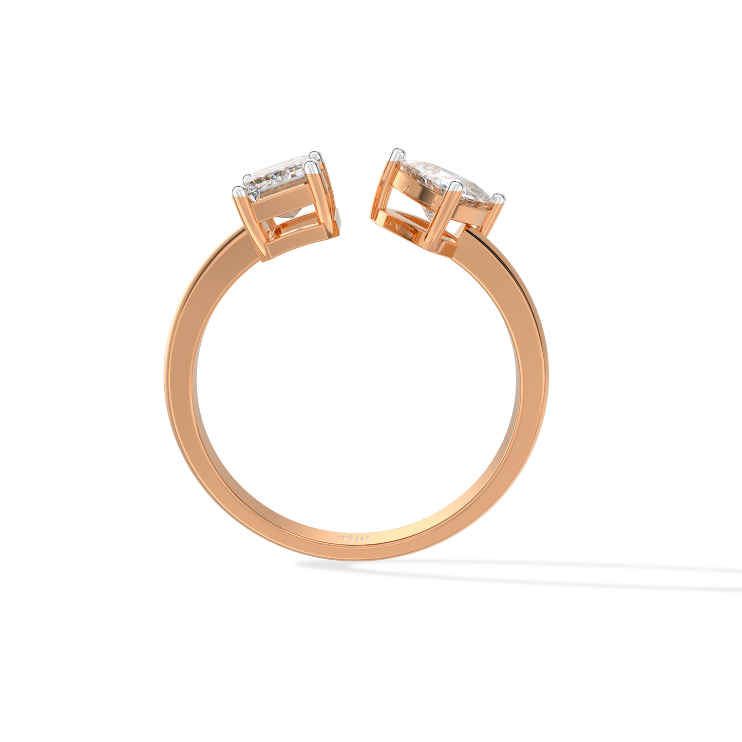 Emerald & Triangle Toi Moi Ring