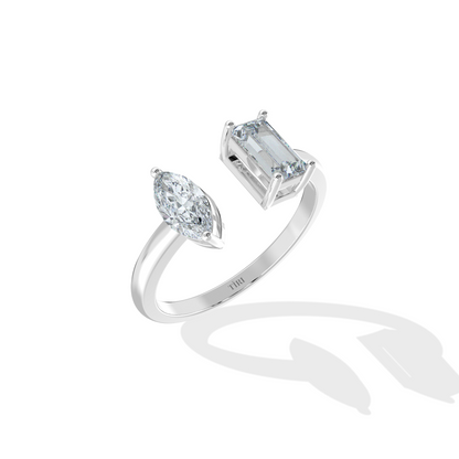 Emerald & Marquise Toi Moi Ring