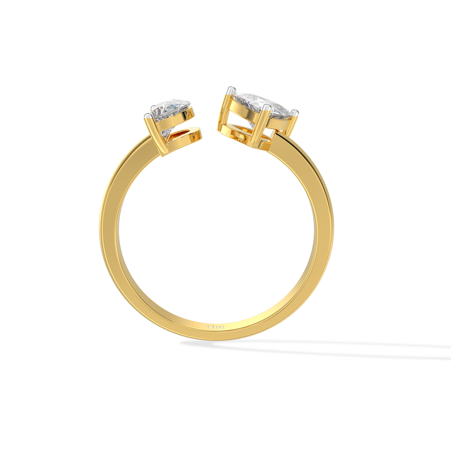 Half Moon & Heart Toi Moi Ring