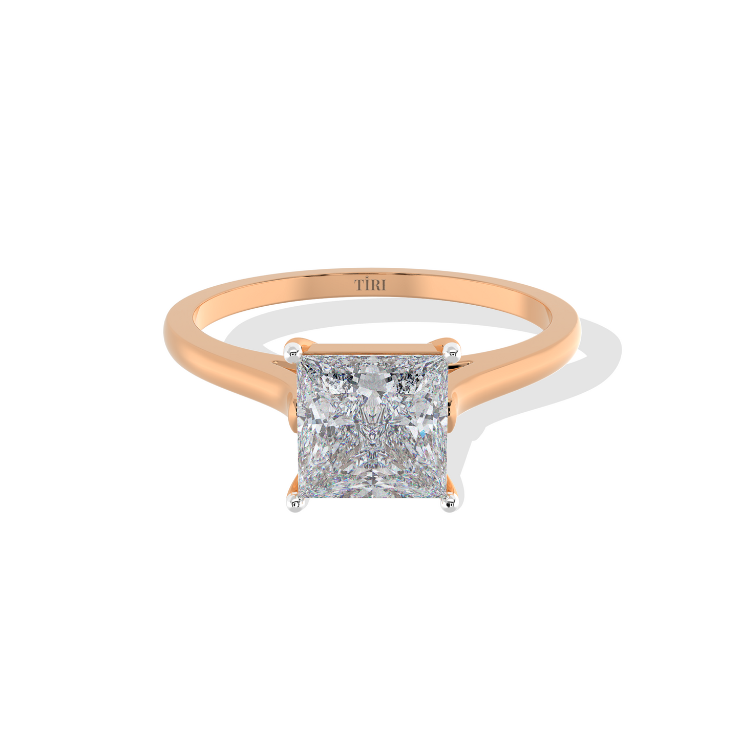 Classic Princess Diamond Solitaire Ring