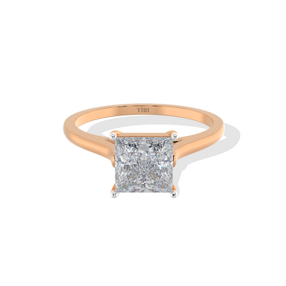 Classic Princess Diamond Solitaire Ring