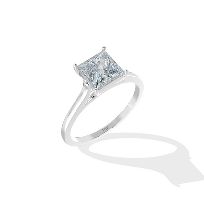 Classic Princess Diamond Solitaire Ring