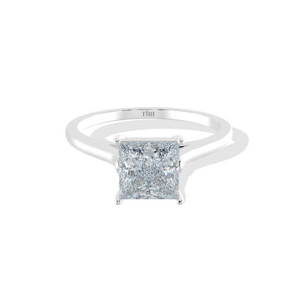 Classic Princess Diamond Solitaire Ring
