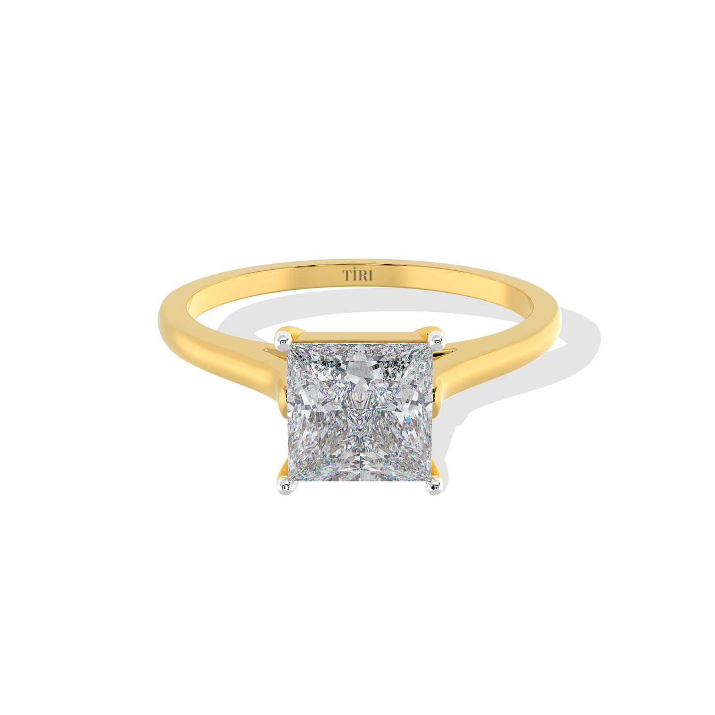 Classic Princess Diamond Solitaire Ring