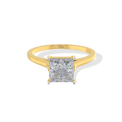 Classic Princess Diamond Solitaire Ring