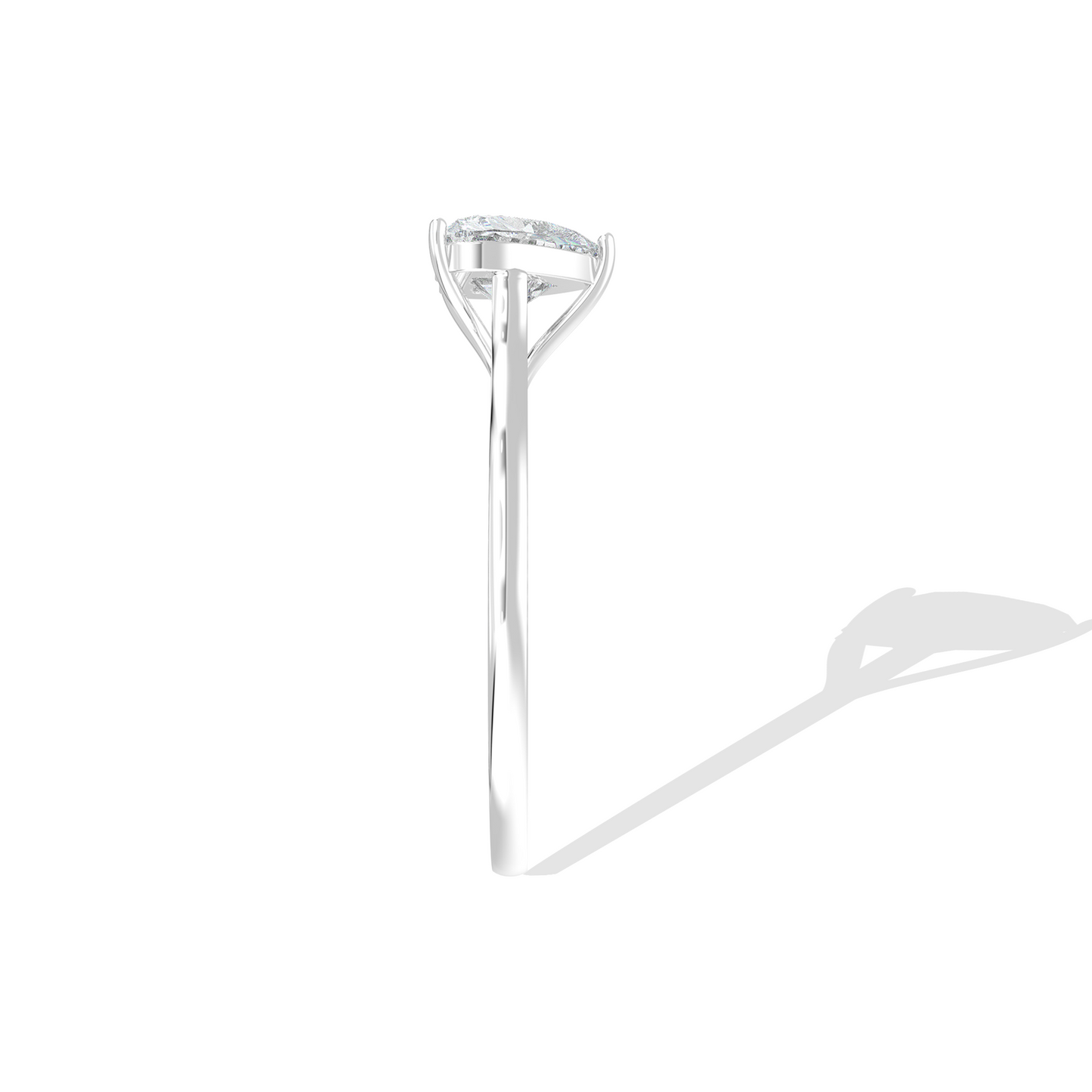 Classic Heart Diamond Solitaire Ring