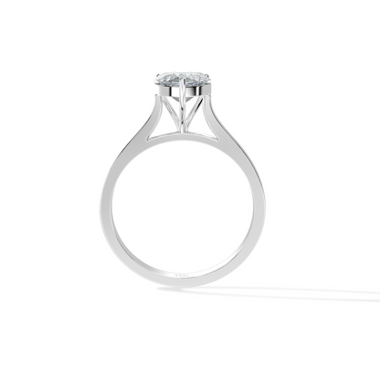 Classic Heart Diamond Solitaire Ring