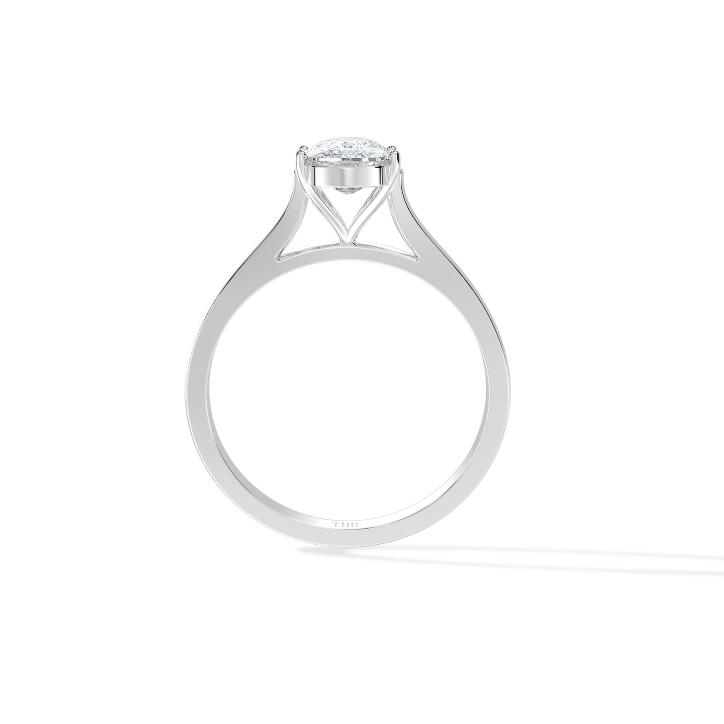 Classic Oval Diamond Solitaire Ring