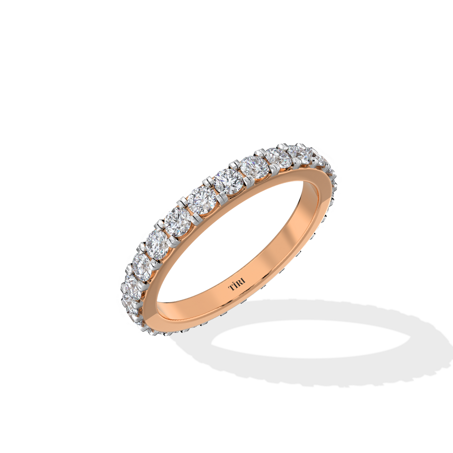 0.99 TW Round Band Diamond Ring