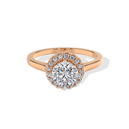 Elegant Halo Engagement Ring