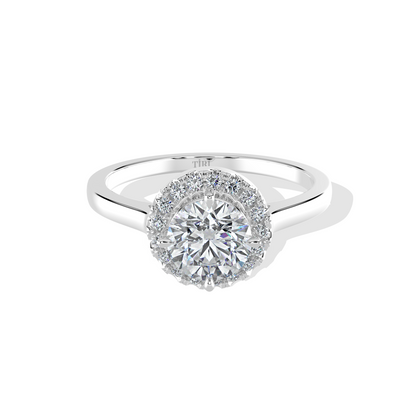 Elegant Halo Engagement Ring