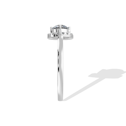 Elegant Halo Engagement Ring