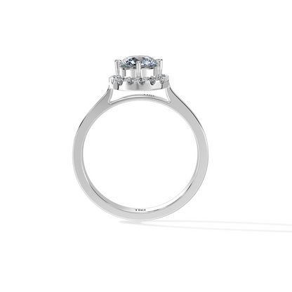 Elegant Halo Engagement Ring