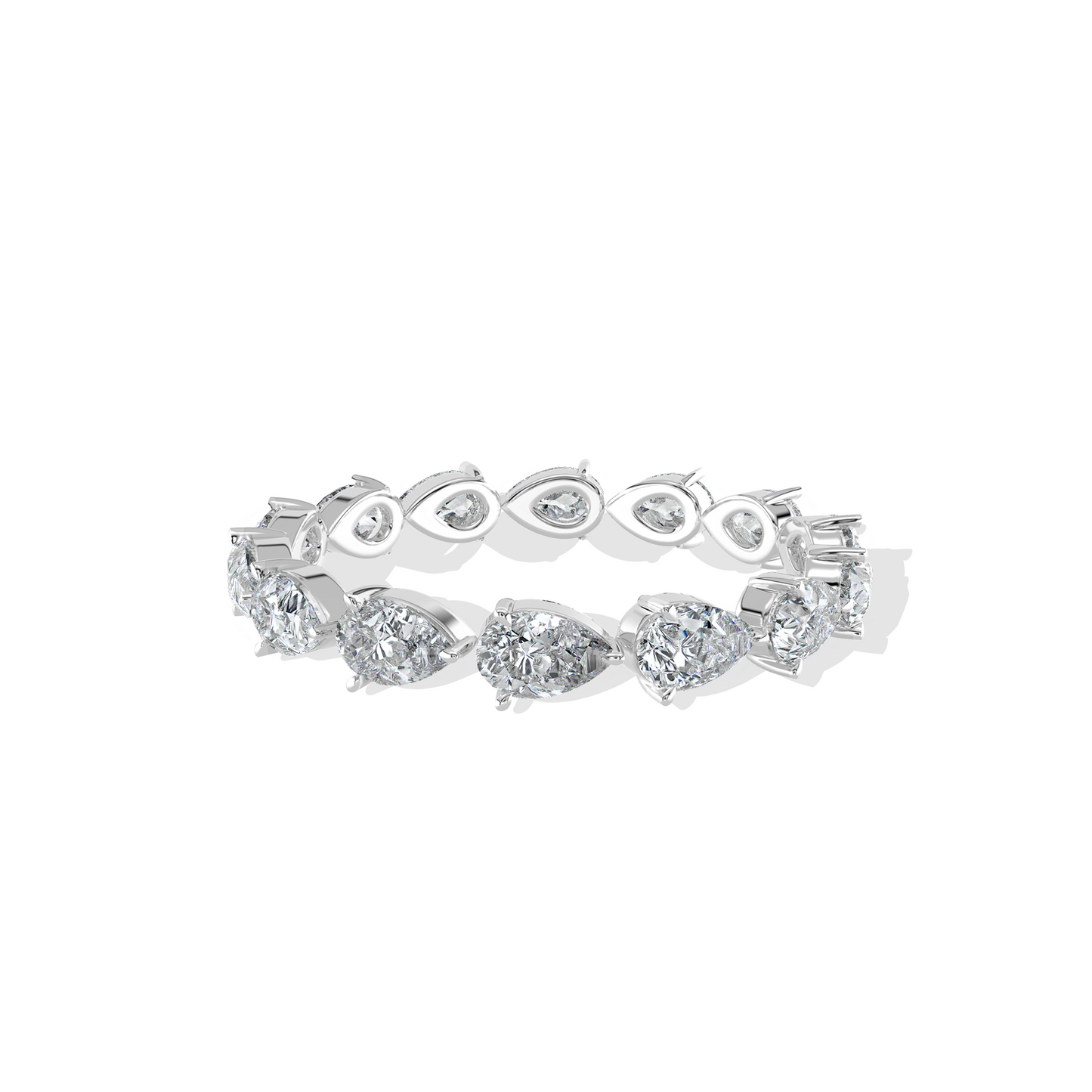 1.25 TW Pear Band Diamond Ring