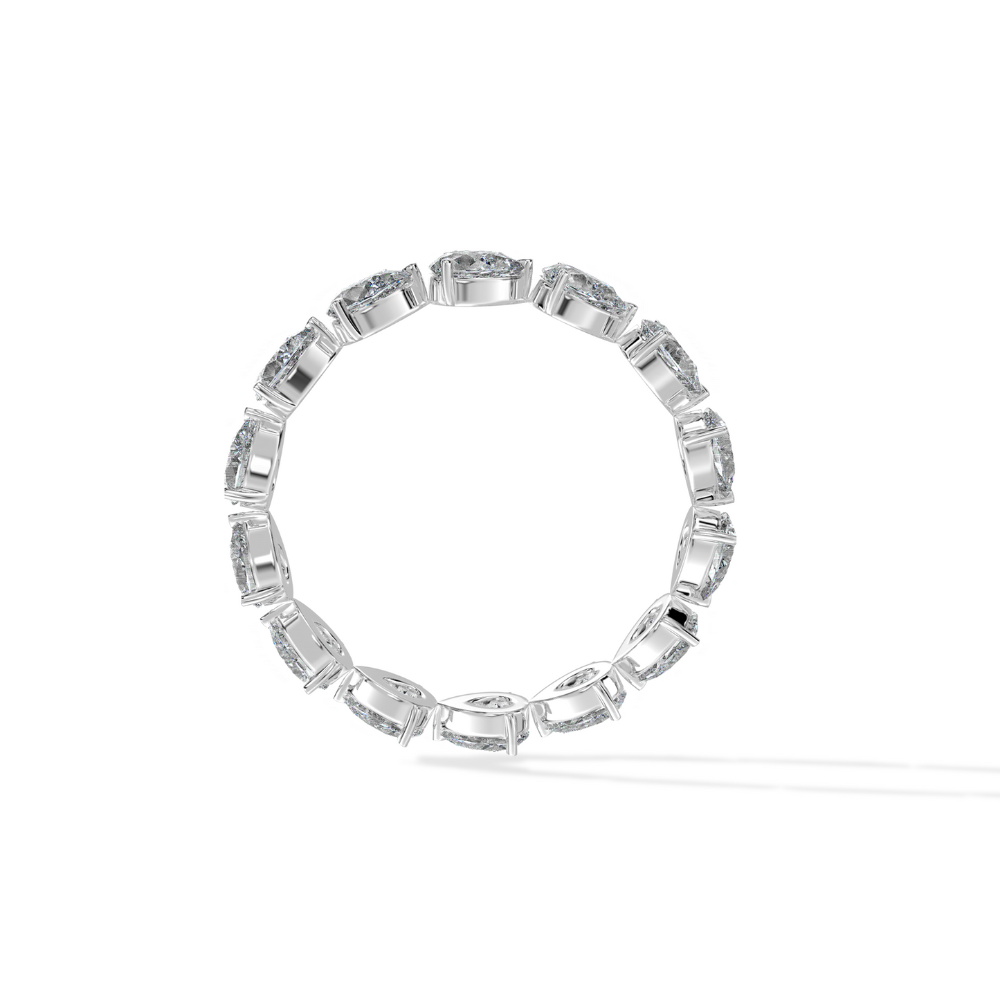 1.25 TW Pear Band Diamond Ring