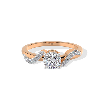 Radiant Swirl Solitaire