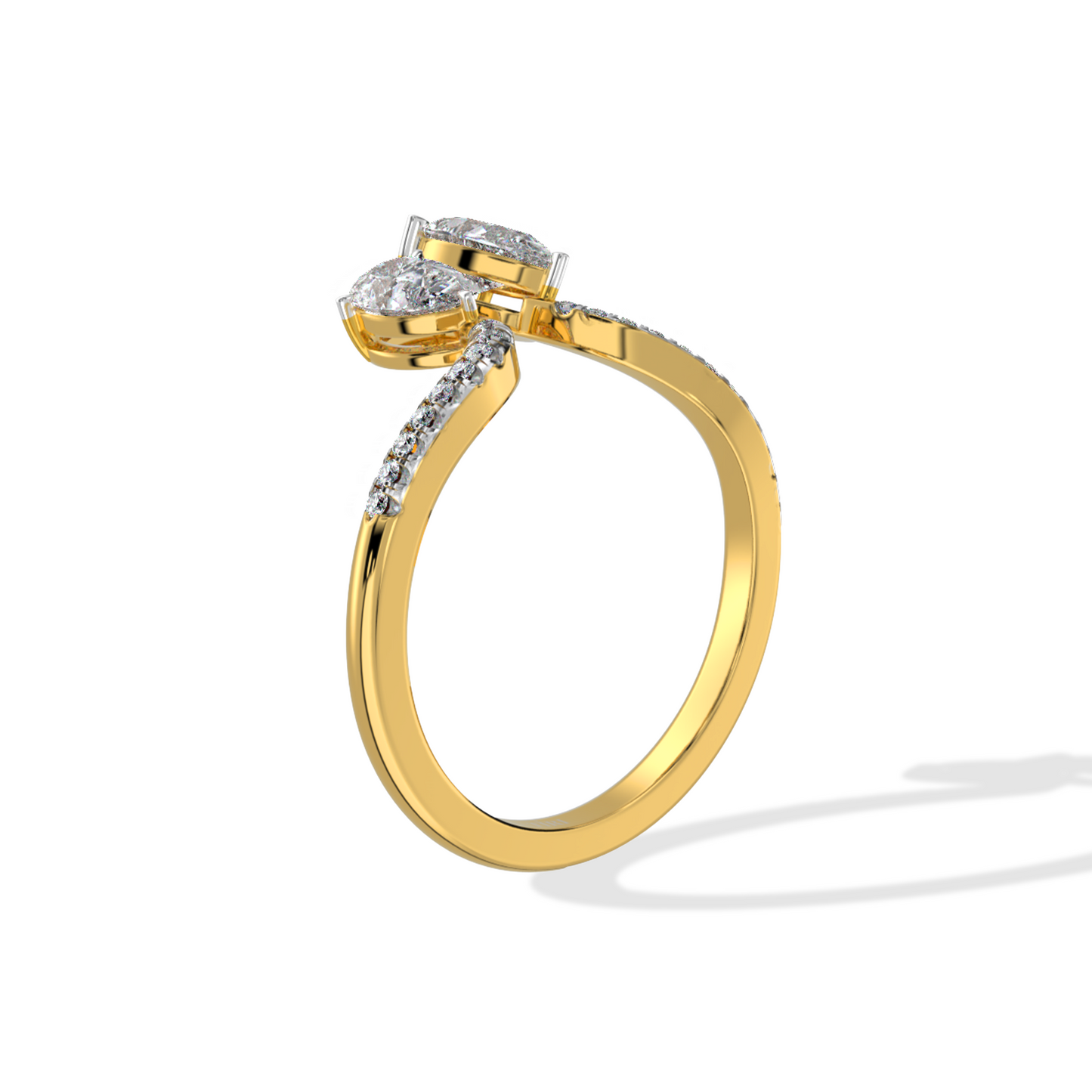 1.16 TW Duo Pear Diamond Ring