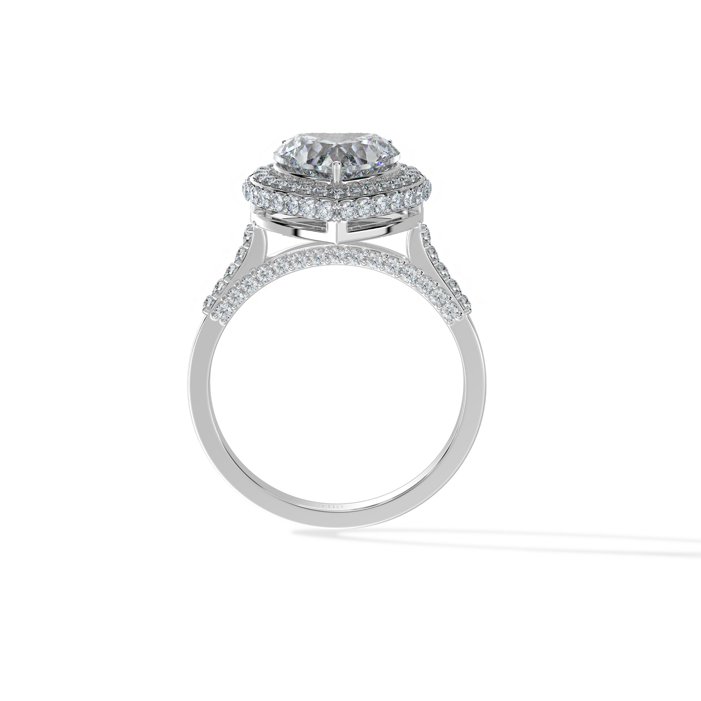 3.01 TW 2.10 CTS Diamond Ring