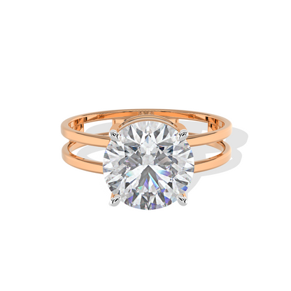 Round Dual Band Ring