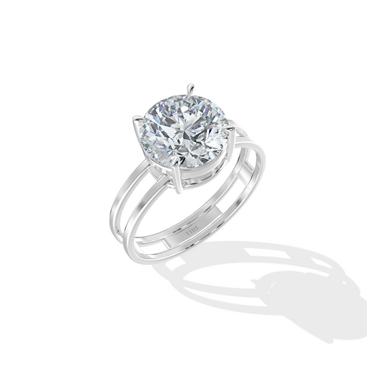 2.00 TW Round Dual Band Diamond Ring