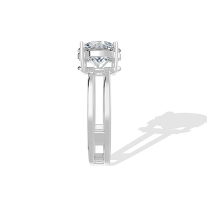 Round Dual Band Ring