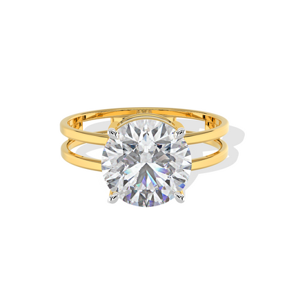 Round Dual Band Ring