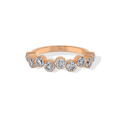 Multi-Round Diamond Band