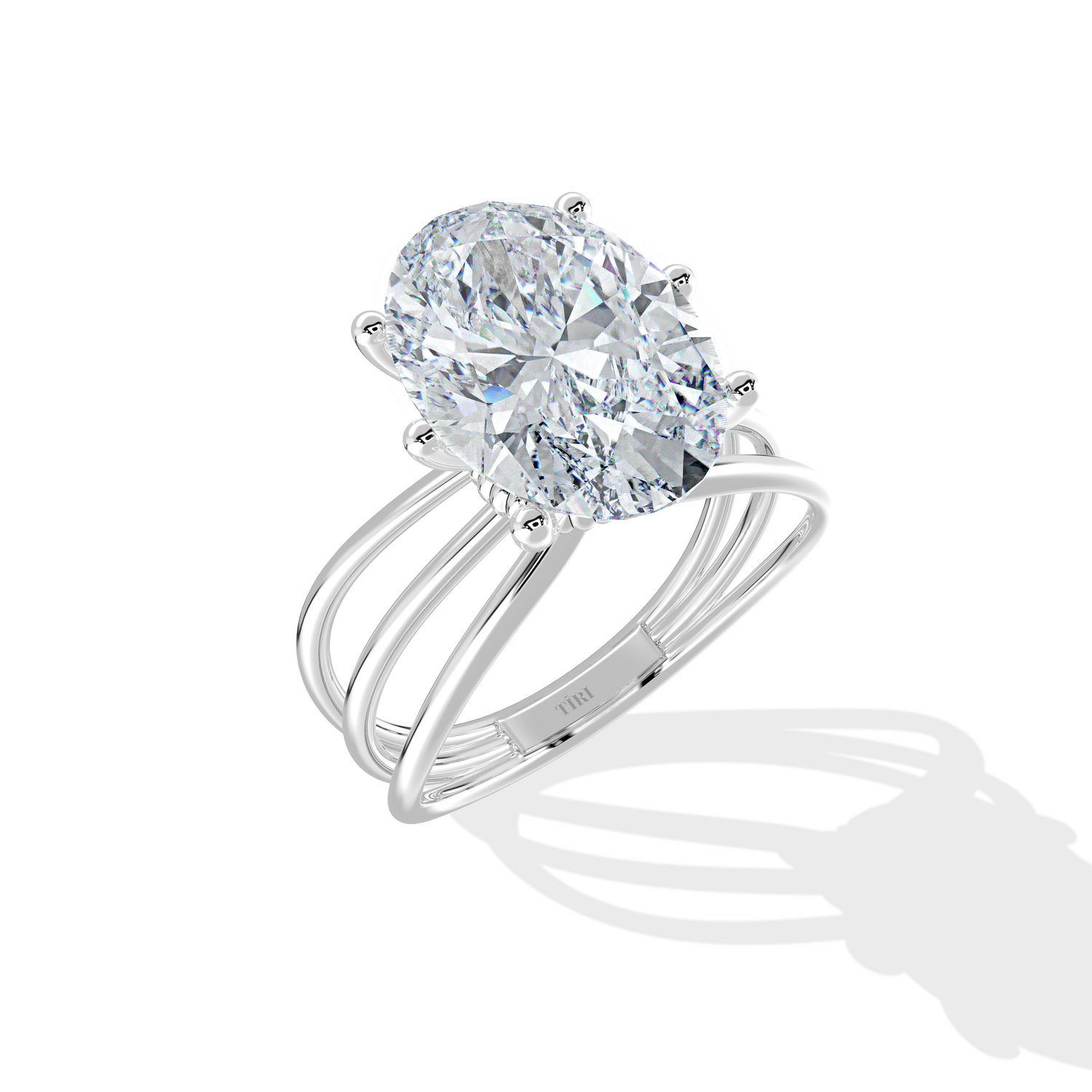 Oval Split Band Ring - Tiri
