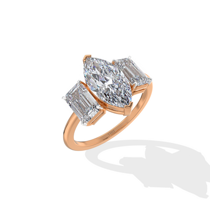 Regal Marquise Trinity Ring