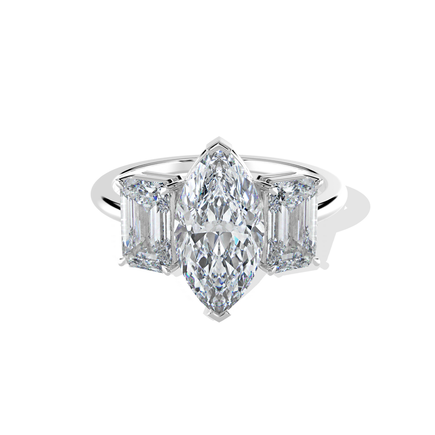 2.10 TW Marquise Diamond Ring