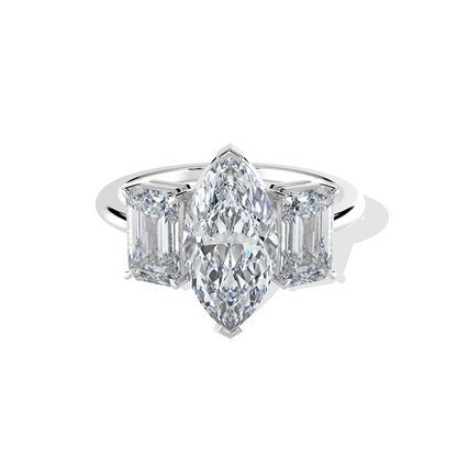 Regal Marquise Trinity Ring