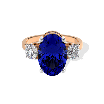 Sapphire Radiance Solitaire
