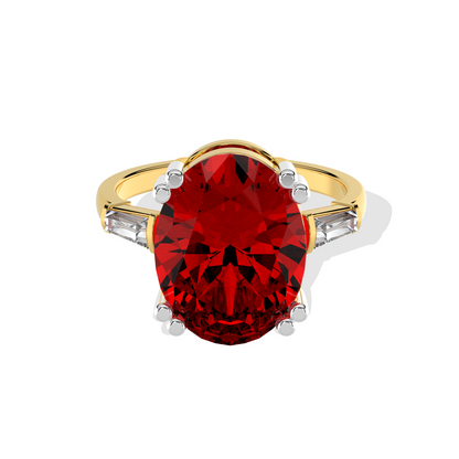 Radiant Ruby Elegance Ring