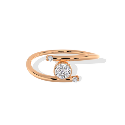 Radiant Spiral Solitaire