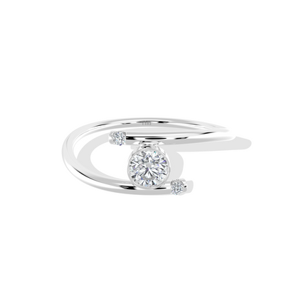 Radiant Spiral Solitaire