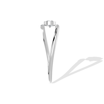 Radiant Spiral Solitaire