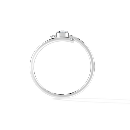 Radiant Spiral Solitaire