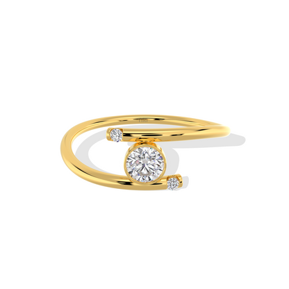 Radiant Spiral Solitaire