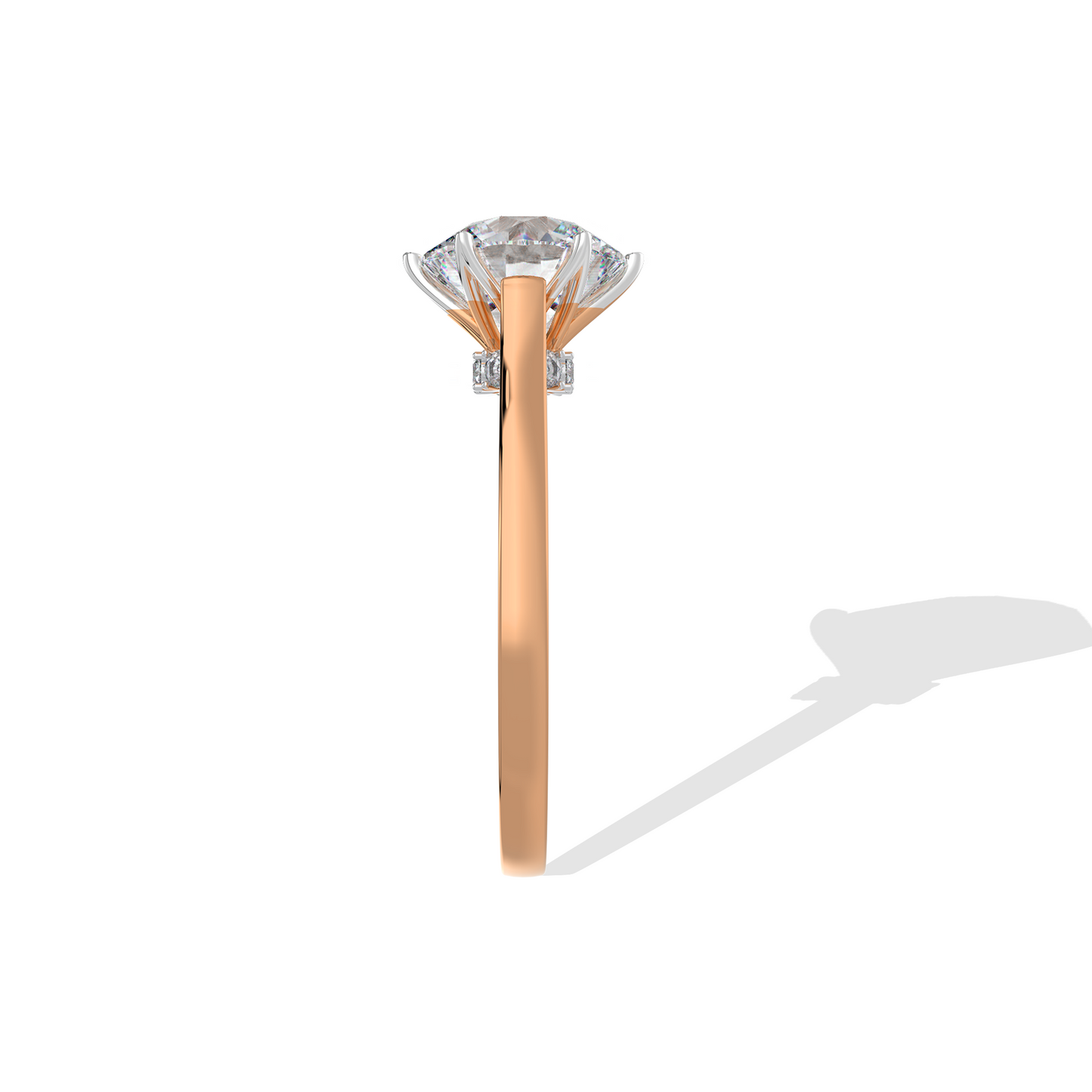 2.06 TW Round with crown Diamond Ring