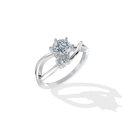 Elegant Two-Tone Diamond Ring