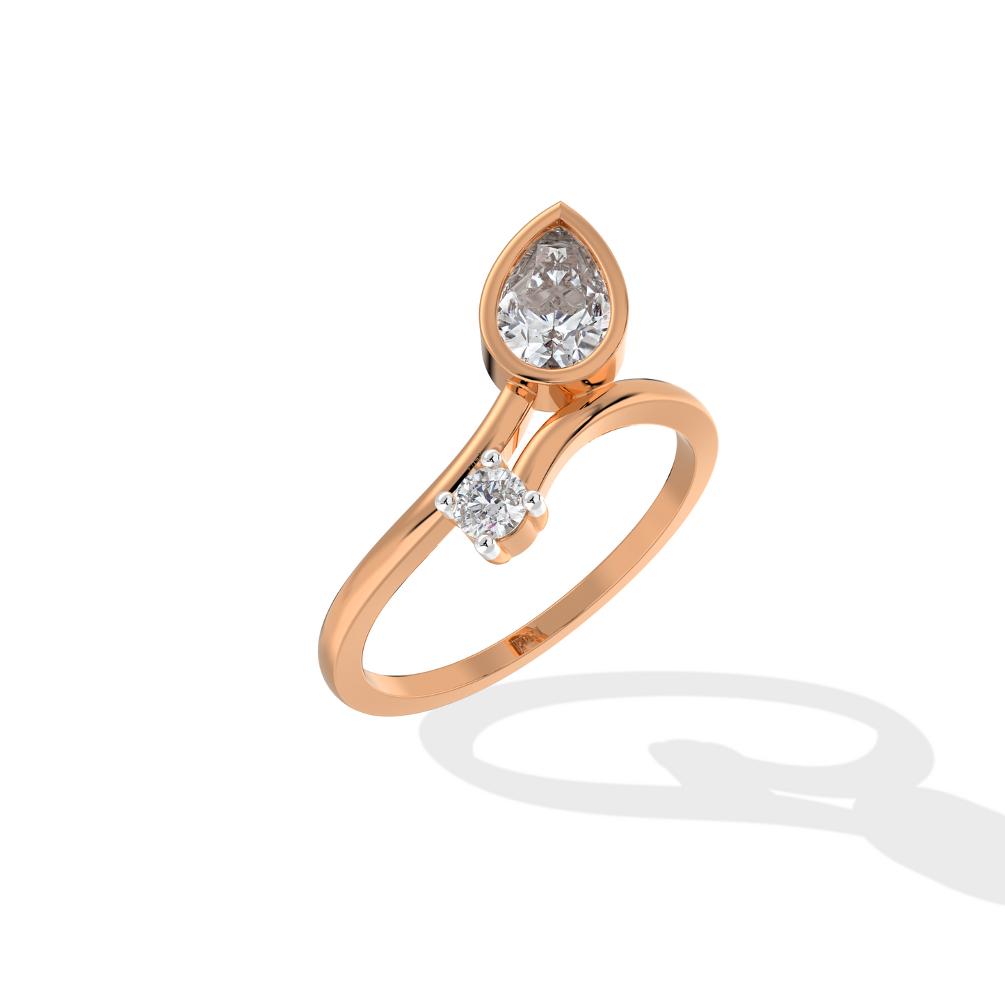0.75 TW Pear Diamond Ring