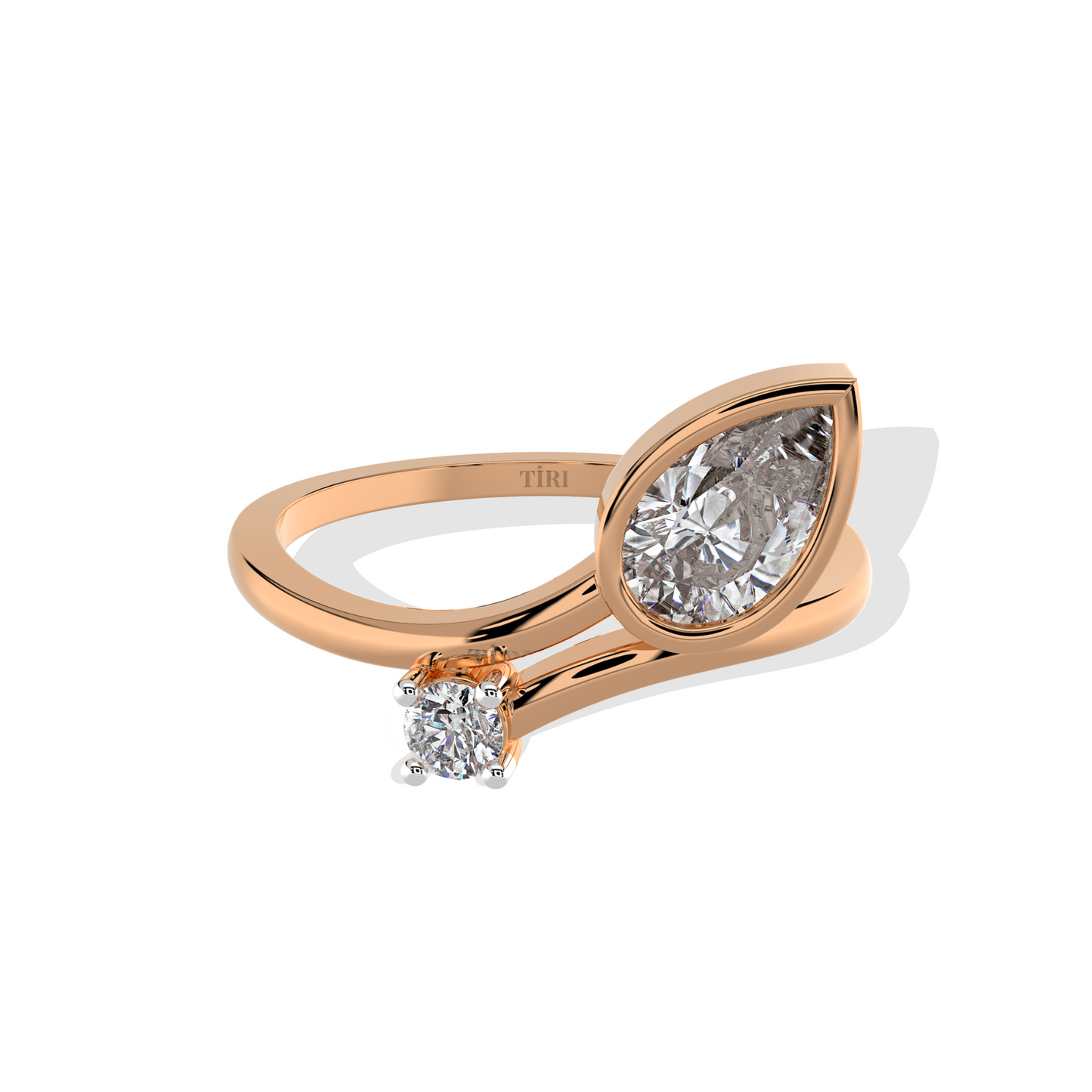 0.75 TW Pear Diamond Ring