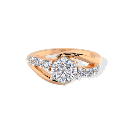 Timeless Swirl Engagement Ring