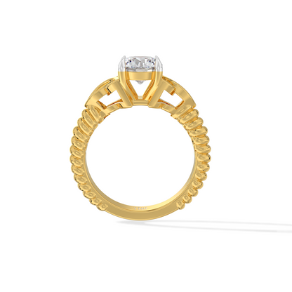 Elegant Knot Diamond Ring